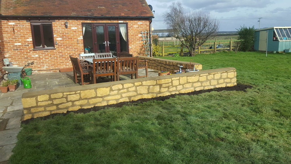 Stone wall in Merton