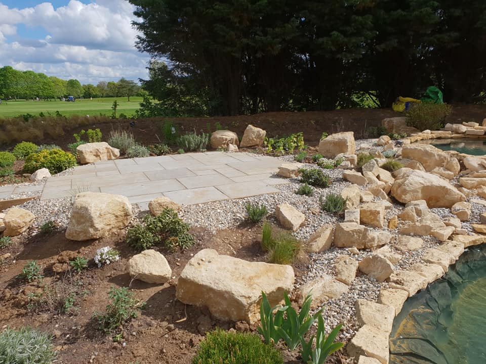 Large Pond and turfing job in Bicester 10
